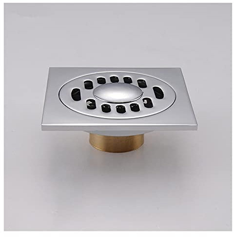 Bodenablauf Messing Abflüsse Badezimmer Waschbecken Badewanne Zubehör Square Stil Bodenabstiegsableiter Abfall Bad Dusche Drain (Color : 2)