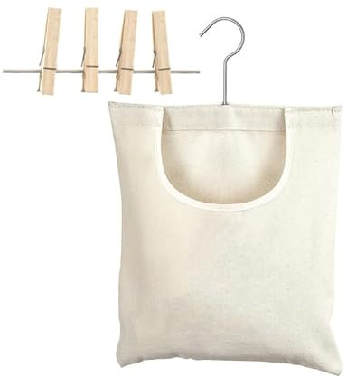 JiaerlZeki Peg Bag Portable Storage Bag Space Saving Hanging Organizer Bag for Bathroom Bedroom Kitchen Porch Outdoor Travel