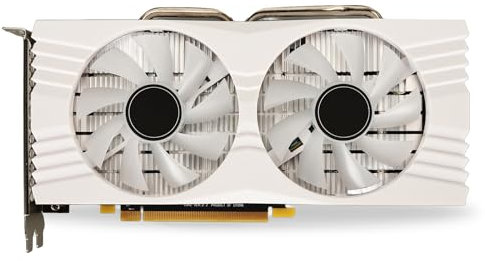 Yunir RX580 8G Gaming Graphics Card, GDDR5 256bit 7000MHz Dual Fan Computer Video Card with HDMI DP, PCIE 3.0, for Gaming PC, White