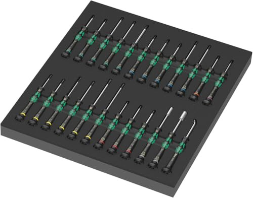 Wera 05150106001 9715 Schaumstoffeinlage Schraubendreher Kraftform Micro Set 1, 24-teilig