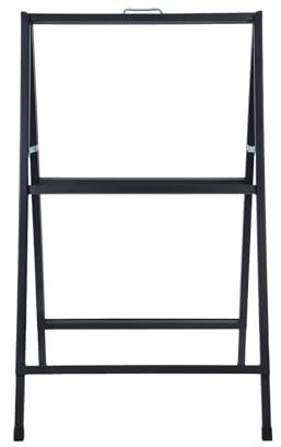 qorkhogr 61 x 91,4 cm großer A-Rahmen-Schilderhalter, doppelseitig, faltbar, Sandwichbrett, Posterbrett, Werbeständer für Outdoor-Straßenaktionen, Rahmen mit Griff
