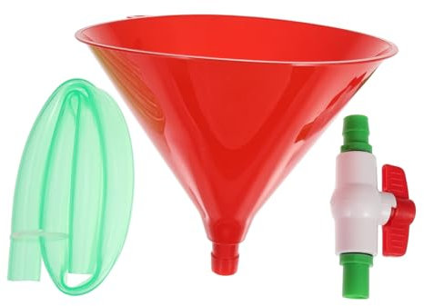 Alipis Beer Funnel Valves Plastic Funnel Tube for Beer Drinking Games Parties Supplies Wide Mouth Design