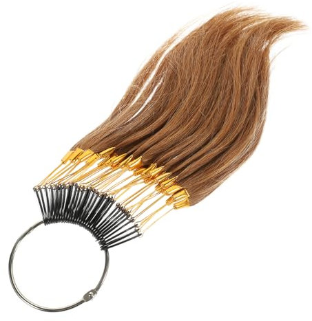 HAPINARY 30 Echthaar Farbproben Ringe Haartest Satz 30 Haarfarben Muster Strähnen Professionelles Haarfarben Testzubehör für Friseure und Farbtrainer Farbmusterkarte für Schönheitssalons