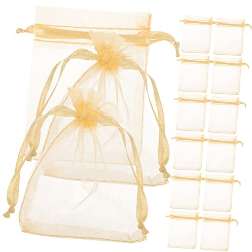 SAFIGLE 100stücke Netzgeschenktüten Mit Kordelzug Organza-säckchen Für Süßigkeiten Kleine Beutel Zum Befüllen Mit Keksen Oder Pralinen Für Hochzeiten Partys Und Andere Anlässe Leicht Tragb