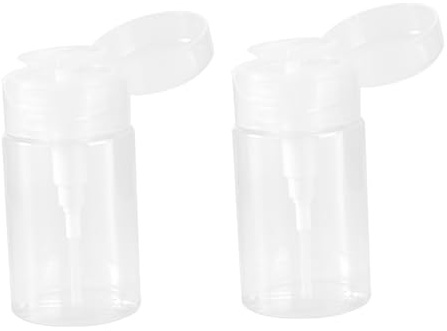 FRCOLOR 2 Piezas Botellas de Viaje Portátiles para Loción Tónico Agua Limpiadora Envases Vacíos Duraderos y Seguros