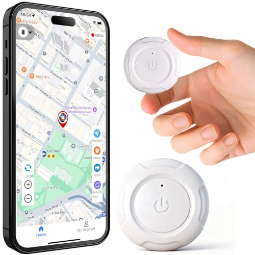 2025 GPS Tracker for Vehicles, Cars & Kids–Real-Time Tracking with Worldwide Coverage | No Monthly Fee & No SIM Needed | IP67 Waterproof | Long Battery Life | Compatible with iPhone & Android