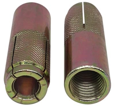 SKIR'CO (2 Stück) Einsteckanker M20 x 80 mm, Bolzenhülse, Spreizdübel, Einsteckanker für Mauerwerk und Beton