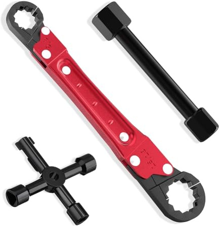Generchin Outils de Plomberie, Clé à Butée D'Angle, Kit de Clés à Angle, Clé de Plombier, Outil de Démontage de Butée D'Angle