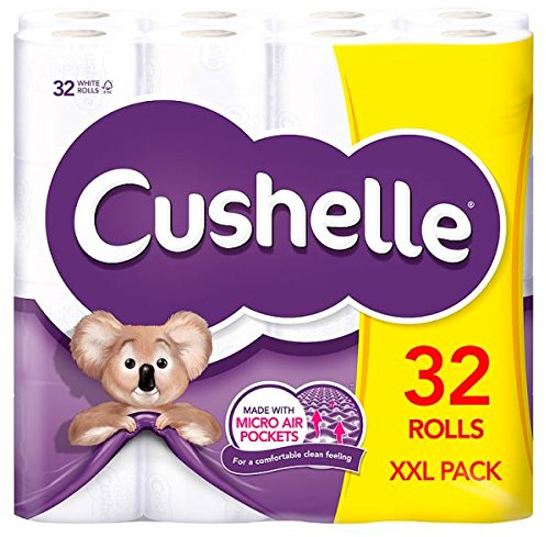 Cushelle XXL 32 Rolls of Toilet Paper (Pack of 32 Rolls)