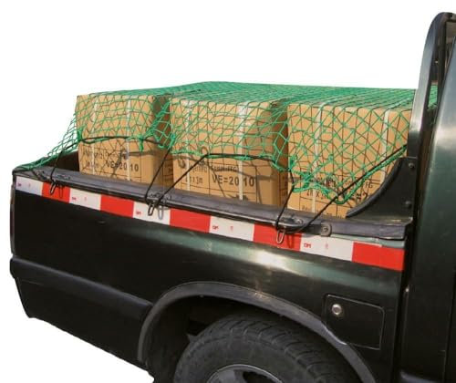 Anhängernetz mit elastischem Kabel Grün 160 x 300