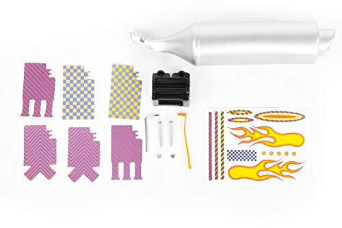 Eddwiin Bike Turbo Pipe Sistema de Escape Bicicleta Spoke Sound Maker Motocards Kit