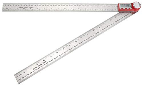 Edelstahl Digitaler Winkelmesser, 300mm / 500mm Elektronisches Winkellineal mit LCD Anzeige 360 Grad Winkel Messen Winkelsucher für Holzarbeiten Heimarbeit Handwerker(0-500mm)