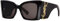 SAINT LAURENT Womens SL M119 BLAZE-001 54 Woman RECY Sunglasses, Black-Black-Black