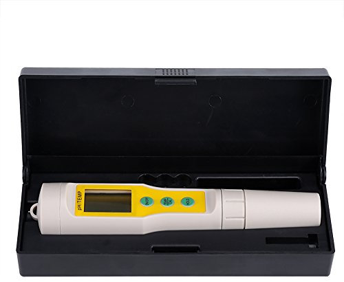Tyenaza Digitales PH-Messgerät, LCD-Hochpräzisions-TDS/pH/Temperatur-3-in-1-Stift-Tester Wassertester für Wasser, Wein, Spas und Aquarien mit Etui