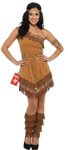 Fun Shack Disfraz Indígena Mujer Adulto, Traje Nativa para Carnaval y Halloween, Disfraces Indígena Mujer, M