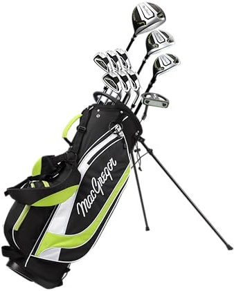 MacGregor CG4000 Package Set, Steel 6-SW, Stand Bag, Mens Left Hand, Black/Green