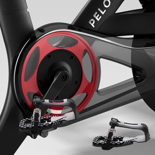 Hören Sie auf, Fahrradschuhe zu kaufen! TerchPilet Zehenclips Käfig für Peloton-Fahrrad & Bike+, Fahren Sie mit Sneakers – für Look-Delta-Pedale