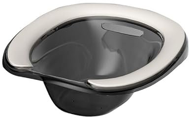 CYPOSLDN Sitzbad Für Toilettensitz, Faltbare Wanne Für Badewanne, Lindert Hämorrhoiden Und Perineum Für Schwangere, Postpartale Pflege, Eingeweichte Dampflinderung,Grey