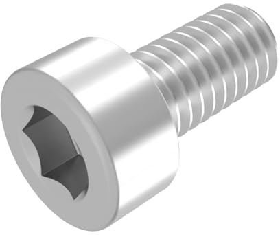 SECCARO Zylinderschraube M1,6 x 5 mm, Edelstahl V2A VA A2, DIN 912 / ISO 4762, Innensechskant, Vollgewinde, 20 Stück