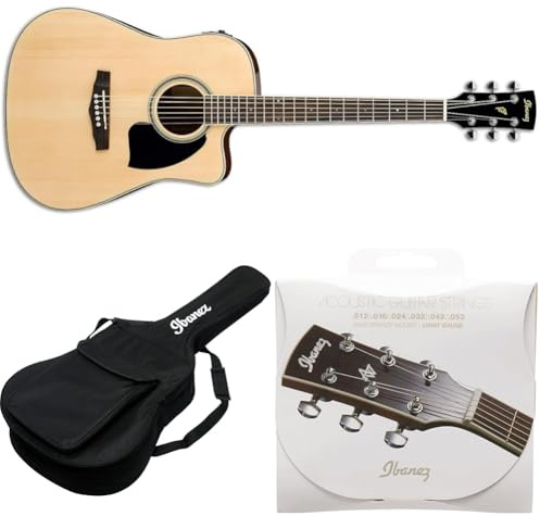 Ibanez Performance Series PF15ECE-NT - Full Size Electro-Acoustic Guitar - Natural High Gloss