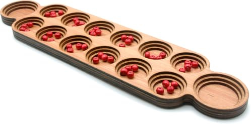 Brimtoy Mancalla/Wari, traditional wooden board game