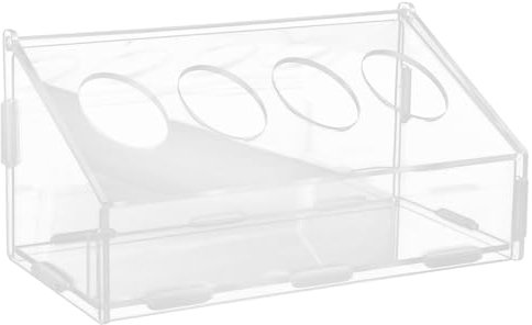 BESPORTBLE Hühner Futtertrog Aus Acryl Mit Großer Kapazität Praktischer Futterspender Für Tauben Geflügel Und Papageien Langlebiger Futterautomat Für Saubere Und Zeitsparende Vogelfütterung