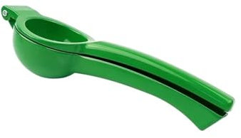 Exprimidor manual de metal de limón y lima, de acero inoxidable, exprimidor de cítricos, herramienta de cocina (verde)