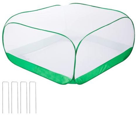 Red de jardín, cubierta de arbustos de arándanos, red protectora de malla fina resistente, diseño resistente a la intemperie, protección UV, 10 x 15 pies, para arándanos, fresas y arbustos frutales