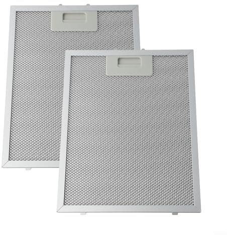 Set di 2 filtri antigrasso per cappa, 300 x 240 x 9 mm, in lega di alluminio, 5 strati in rete metallica, set di parti di ricambio