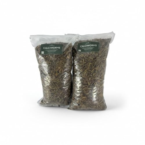 Premium UK Farmed Calci worms High Protein & Calcium Mealworms Alternative For Wild Birds & Reptiles (10 Litre)