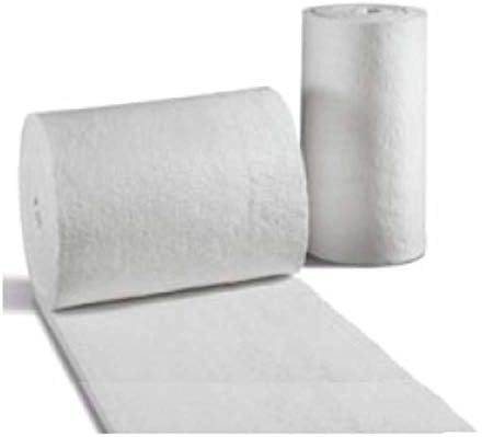 Keramikfaser aus Wolle, Dicke 25 mm, Dichte 96 kg/m³ – Isolierung für Kamin, Schornstein, Küche, Backofen, hohe Dichte, weiße Wolle (10 cm x 61 cm)