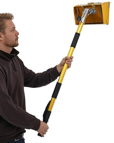 Juego de espátulas, 105-168 cm, paleta de paneles de yeso, herramienta de mano plana con mango antideslizante, caja de acabado, herramienta ajustable para pared y techo