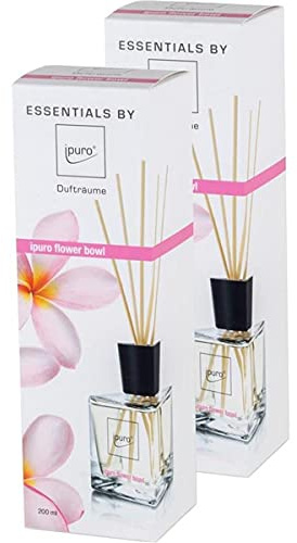2x ipuro Flower Bowl Essentials Raumduft Diffuser 200ml
