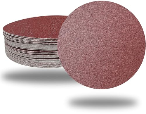 Premium 60 PCS 6 PSA Sanding Discs - 10 Each of 80 100 120 180 240 400 Grit - 6 Inch Self Adhesive Stickyback Sandpaper Discs for DA Sander, Sand Automotive Car Paint, Woodworking Wood, Metal