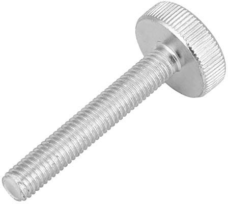 10pcs M8 Vis de serrage en acier au carbone zingué boulons à tête moletée pour outils d'appareils électriques(#12)