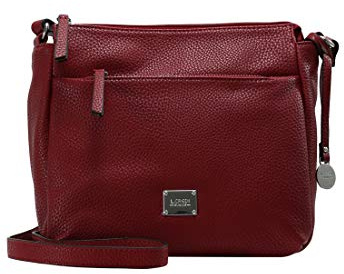 L.Credi Budapest Women’s Cross-Body Bag, Red (Rot), 9x23x25 centimeters (B x H x T)