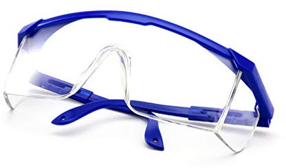 SYMX Schutzbrille Augenschutz, schutzbrillen Arbeit, für Baustelle, Labor, Werkstatt und Fahrrad-Fahren, für den Unisex-Gebrauch,Leicht,klar und Wasserdicht, Blockieren Speicheltröpfchen,Blau