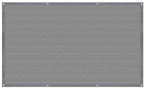 ERPENG Balkonverkleidung 0.8x4m Wind-und UV-Schutz Balkonumspannung Zaun mit Kabelbindern,HDPE-Kunststoff für Camping Terrasse Balkon Garten Outdoor, Grau