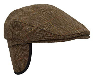 WALKER AND HAWKES - Unisex Schiebermütze mit Ohrenklappen - Tweed