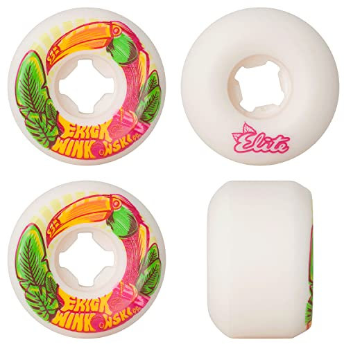 OJ Wheels Winkowski Tropics Elite Mini Combo 99A Skateboard-Rollen, 53 mm, Weiß