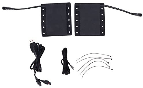 Manopole Riscaldate per Moto, KIMISS Cuscinetti Scaldamani Invernali Interruttore Intelligente a Tre Velocità IP67 Manopole Riscaldanti Impermeabili Porta USB Antiscivolo per Moto