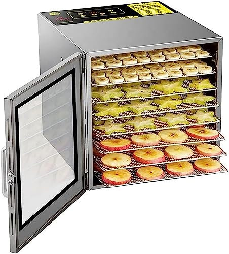 Electric Fruit Vegetable Herb Dehydrator 8 Trays Food Dehydrator with Digital Panel Kitchen Equipment Food Processor