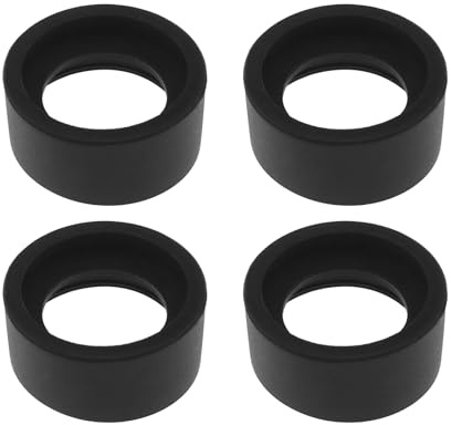 SG Store 2 paires de 4pcs 32-36mm Couvercle d'oculaire Oculaire Binoculaire Tasses de Protection Accessoire de Microscope Stéréo pour Microscope Stéréo Caoutchouc Souple Angle Plat