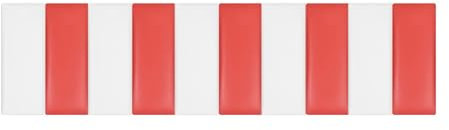 PFCDZDU Abziehen Und Aufkleben Wandpaneele, 3D-Antikollision Gepolstert Wandpolsterung, Wohnheim Schlafzimmer Dekorativ An Der Wand Montiert Schallisoliert Aufkleber (Farbe : White+red, Größe : 78x1