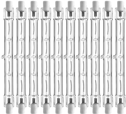 WATTERIE: 10er Pack: Halogenstab 118mm R7s 400 Watt warmweiß 2700K dimmbar 220-240V 8600 Lumen ► Halogen ► Leuchtmittel ► Halogenstab ► R7s ► R7s Leuchtmittel ► Halogenstab 118mm