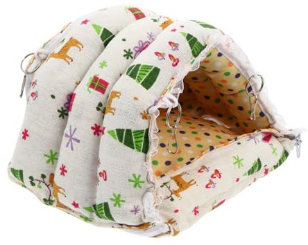 Beavorty 2stücke Kleintierbett Für Hamster Ratten Kaninchen Und Meerschweinchen Warmes Baumwollzelt Für Käfige Und Stilvolles Design Leicht