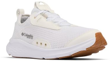 Columbia Mens PFG Castback Non Slip Boat Shoe, White/Stone, 9.5