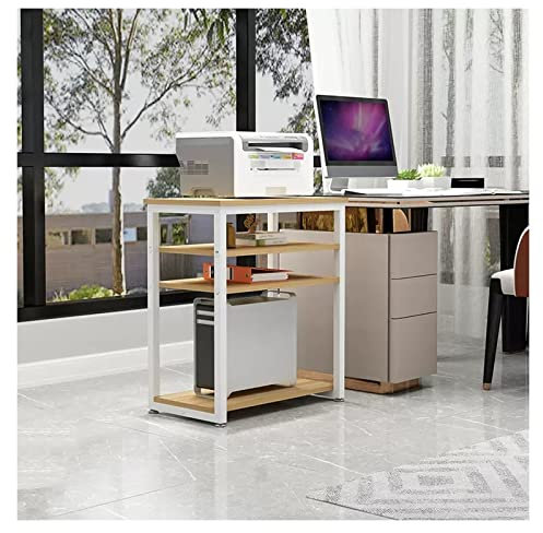 Soporte Para Impresora Soporte para Impresora Soporte para Impresora con Almacenamiento de 4 Niveles, Mesa para Impresora de Escritorio, Escritorio para Impresora Multifuncional para CPU, máquina
