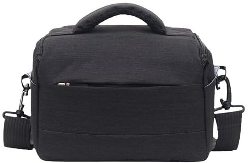 Hosoncovy Digital Camera Storage Bag Travel Case Single Shoulder Camera Bag for Canon Nikon Sony SLR DSLR Cameras and Accessories (Black)