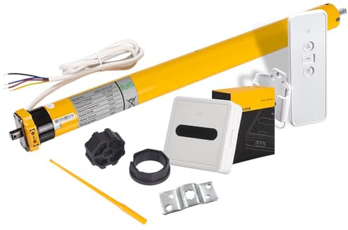 AM45-50/12-XP Waterproof Motor for Awnings-Electric Awning Motors Kit, Retractable Window RV Awning 110V Tubular Motor for Exterior Awnings—Waterproof & UL Approved